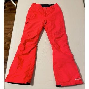 Bright Coral Snow pants